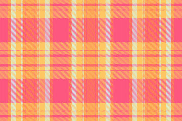 Vibrant pink and orange plaid pattern. Perfect for textile design, fashion, or website backgrounds.  This cheerful, summery texture evokes warmth and energy.