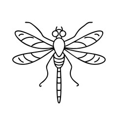 dragonfly icon, dragonfly vector illustration-simple illustration of dragonfly, perfect for dragonfly logos and icons