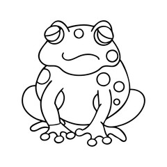 toad icon, toad vector illustration-simple illustration of toad, perfect for toad logos and icons