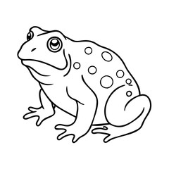 toad icon, toad vector illustration-simple illustration of toad, perfect for toad logos and icons