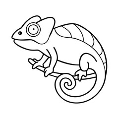 chameleon icon, chameleon vector illustration-simple illustration of chameleon, perfect for chameleon logos and icons
