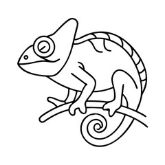 chameleon icon, chameleon vector illustration-simple illustration of chameleon, perfect for chameleon logos and icons