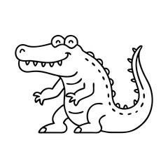 crocodile icon, crocodile vector illustration-simple illustration of crocodile, perfect for crocodile logos and icons