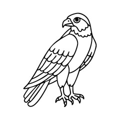 Fototapeta premium falcon icon, falcon vector illustration-simple illustration of falcon, perfect for falcon logos and icons