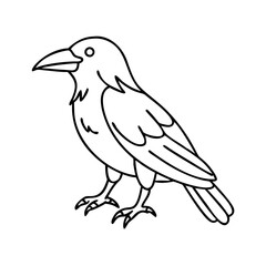 crow icon, crow vector illustration-simple illustration of crow, perfect for crow logos and icons