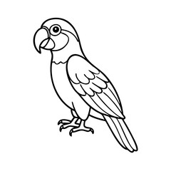 parrot icon, parrot vector illustration-simple illustration of parrot, perfect for parrot logos and icons