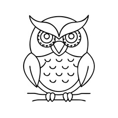 owl icon, owl vector illustration-simple illustration of owl, perfect for owl logos and icons