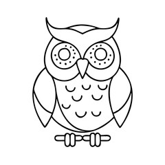 owl icon, owl vector illustration-simple illustration of owl, perfect for owl logos and icons