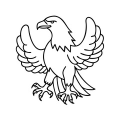 eagle icon, eagle vector illustration-simple illustration of eagle, perfect for eagle logos and icons