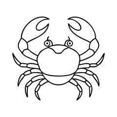 crab icon, crab vector illustration-simple illustration of crab, perfect for crab logos and icons