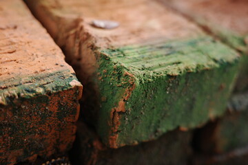 close up of red brick