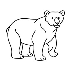 polar bear icon, polar bear vector illustration-simple illustration of polar bear, perfect for polar bear logos and icons