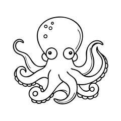 octopus icon, octopus vector illustration-simple illustration of octopus, perfect for octopus logos and icons