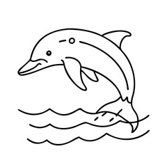 dolphin icon, dolphin vector illustration-simple illustration of dolphin, perfect for dolphin logos and icons