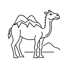 Fototapeta premium camel icon, camel vector illustration-simple illustration of camel, perfect for camel logos and icons