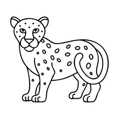leopard icon, leopard vector illustration-simple illustration of leopard, perfect for leopard logos and icons