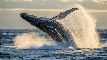 Fototapeta premium dolphin jumping in water