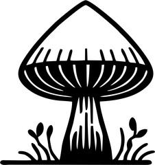 vector mushroom drawing illustration