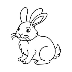 rabbit icon, rabbit vector illustration-simple illustration of rabbit, perfect for rabbit logos and icons