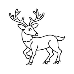 deer icon, deer vector illustration-simple illustration of deer, perfect for deer logos and icons