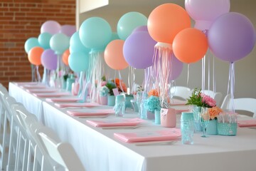 Underwaterthemed party with jellyfish lanterns and mermaid costumes