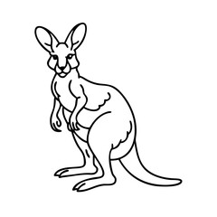 kangaroo icon, kangaroo vector illustration-simple illustration of kangaroo, perfect for kangaroo logos and icons