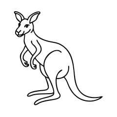 kangaroo icon, kangaroo vector illustration-simple illustration of kangaroo, perfect for kangaroo logos and icons
