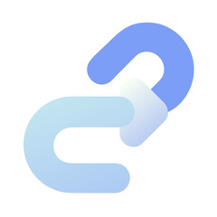 Stylized Link Icon Illustration Connecting Concepts And Symbolizing Partnership For Website Applications And Digital Design Projects On Black Background