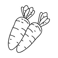 baby carrots icon, baby carrots vector illustration-simple illustration of baby carrots, perfect for baby carrots logos and icons