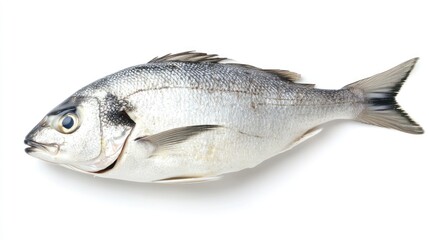Obraz premium Close-up of a Fresh Silver Sea Bream