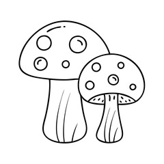 button mushroom icon, button mushroom vector illustration-simple illustration of button mushroom, perfect for button mushroom logos and icons