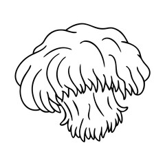 lion s mane mushroom icon, lion s mane mushroom vector illustration-simple illustration of lion s mane mushroom, perfect for lion s mane mushroom logos and icons © Md