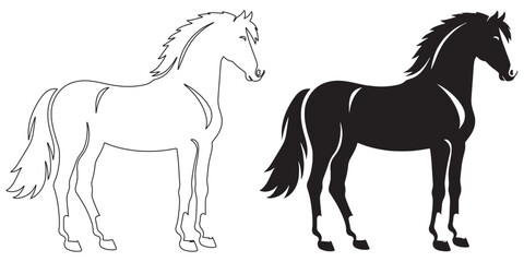 goat vector, goat silhouette, goat line art, goat outline, goat svg, goat clipart, goat drawing, goat graphic, goat tattoo design, tribal goat vector, standing goat silhouette, wild goat lineart, moun