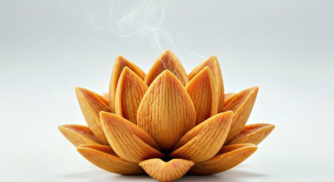 A lotus-flower pastry that opens with steam