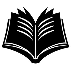 Open Book Icon Graphic Vector Illustration Education And Literature Symbol Depicting Knowledge Reading And Learning Sign