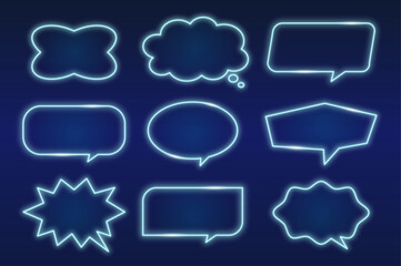 Light blue neon callouts on dark blue background