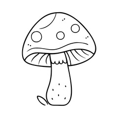 mushroom icon, mushroom vector illustration-simple illustration of mushroom, perfect for mushroom logos and icons