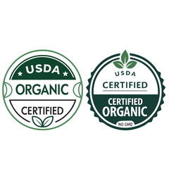 USDA Organic, Certification stamp, Label Logo ,symbol Badges label ,vector icon