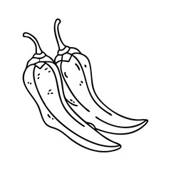 chili pepper icon, chili pepper vector illustration-simple illustration of chili pepper, perfect for chili pepper logos and icons