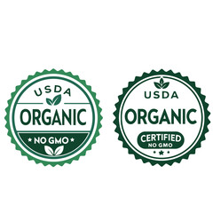 USDA Organic, Certification stamp, Label Logo ,symbol Badges label ,vector icon