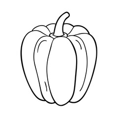 yellow bell pepper icon, yellow bell pepper vector illustration-simple illustration of yellow bell pepper, perfect for yellow bell pepper logos and icons