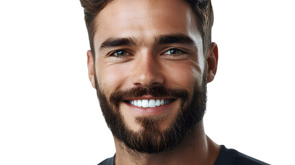 Obraz premium Close-Up Portrait of Smiling Handsome Man - Professional Headshot Photo
