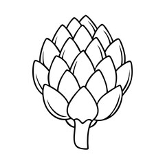 artichoke icon, artichoke vector illustration-simple illustration of artichoke, perfect for artichoke logos and icons