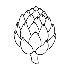 artichoke icon, artichoke vector illustration-simple illustration of artichoke, perfect for artichoke logos and icons