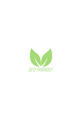 eco green leaves vector illustration. renewable energy icon set.