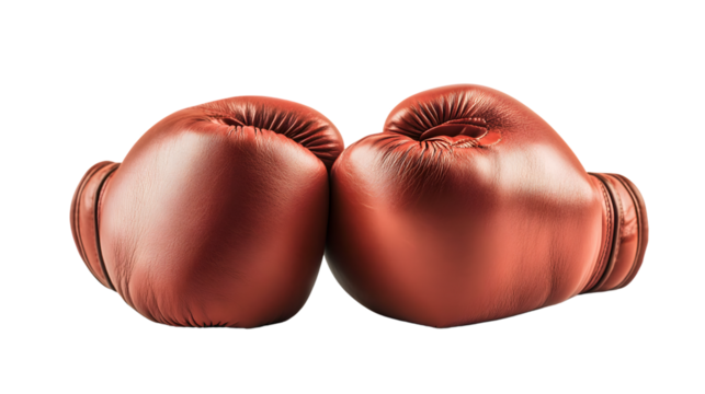 Professional Boxing Gloves Isolated on White Background for Sport Advertisements