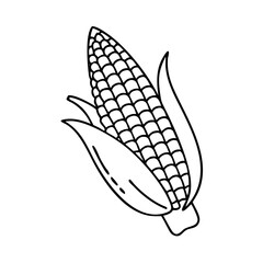 corn on the cob icon, corn on the cob vector illustration-simple illustration of corn on the cob, perfect for corn on the cob logos and icons