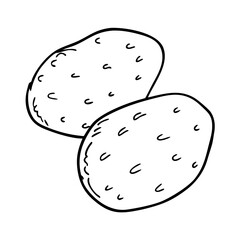 potato icon, potato vector illustration-simple illustration of potato, perfect for potato logos and icons