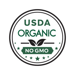 USDA Organic, Certification stamp, Label Logo ,symbol Badges label ,vector icon