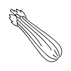 celery stalk icon, celery stalk vector illustration-simple illustration of celery stalk, perfect for celery stalk logos and icons
